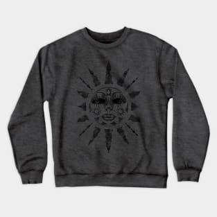 distressed sun Crewneck Sweatshirt